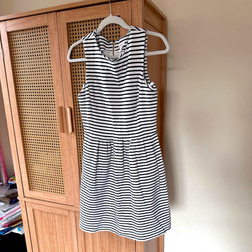 J. Crew striped mini dress